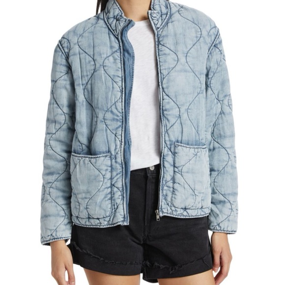 Rails Jackets & Blazers - Rails Light Blue Quilted Women's Jacket